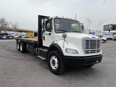 Freightliner M2 112 Tandem Axle Flatbed Truck - 380HP, 10 Speed Manual