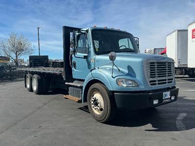 Freightliner M2 112 Tandem Axle Flatbed Truck - 410HP, 10 Speed Automatic