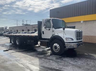 Freightliner M2 112 Tandem Axle Flatbed Truck - 350HP, 10 Speed Automatic
