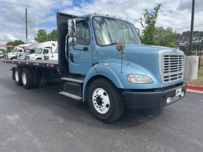 Freightliner M2 112 Tandem Axle Flatbed Truck - 410HP, 10 Speed Automatic