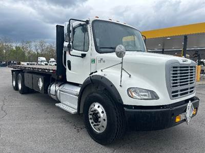 Freightliner M2 112 Tandem Axle Flatbed Truck - 410HP, 10 Speed Automatic