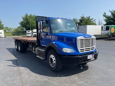 Freightliner M2 112 Tandem Axle Flatbed Truck - 350HP, 13 Speed Automatic