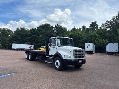 Freightliner M2 112 Tandem Axle Flatbed Truck - 350HP, 10 Speed Manual