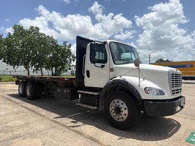 Freightliner M2 112 Tandem Axle Flatbed Truck - 410HP, 10 Speed Manual