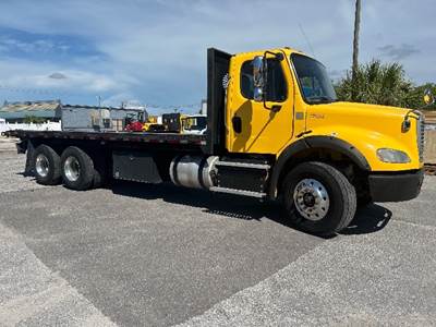 Freightliner M2 112 Tandem Axle Flatbed Truck - 435HP, 13 Speed Automatic