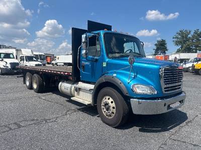 Freightliner M2 112 Tandem Axle Flatbed Truck - 410HP, 10 Speed Manual