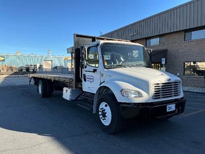 Freightliner M2 26 ft Flatbed Truck - 220HP, 6 Speed Automatic