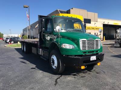 Freightliner M2 Tandem Axle 28 ft Flatbed Truck - 270HP, 10 Speed Manual