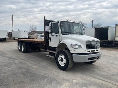 Freightliner M2 Tandem Axle Flatbed Truck - 300HP, 10 Speed Manual