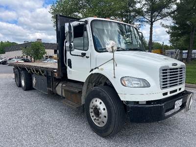 Freightliner M2 Tandem Axle Flatbed Truck - 350HP, 6 Speed Automatic