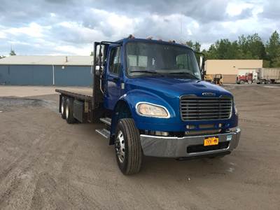 Freightliner M2 Tandem Axle Flatbed Truck - 350HP, 10 Speed Manual