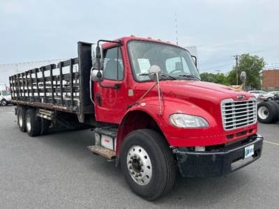 Freightliner M2 Tandem Axle 24 ft Flatbed Truck - 300HP, 10 Speed Manual