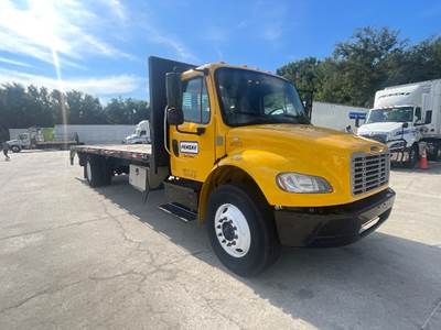 Freightliner M2 26 ft Flatbed Truck - 220HP, 6 Speed Automatic