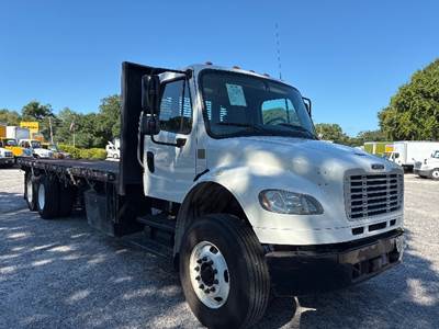 Freightliner M2 Tandem Axle 24 ft Flatbed Truck - 330HP, 6 Speed Automatic