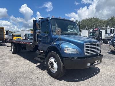 Freightliner M2 26 ft Flatbed Truck - 240HP, 7 Speed Automatic