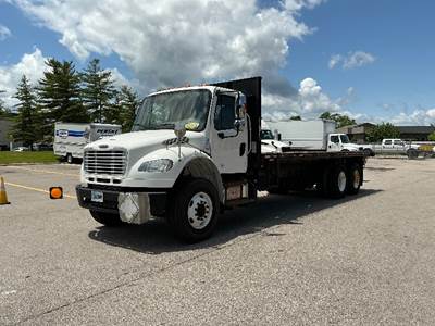 Freightliner M2 Tandem Axle 24 ft Flatbed Truck - 300HP, 6 Speed Automatic