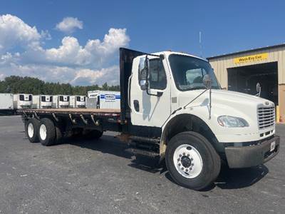Freightliner M2 Tandem Axle Flatbed Truck - 300HP, 6 Speed Automatic