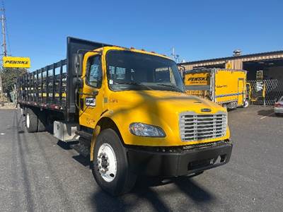 Freightliner M2 26 ft Flatbed Truck - 220HP, 7 Speed Automatic