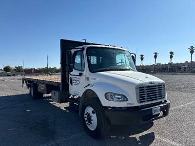 Freightliner M2 26 ft Flatbed Truck - 220HP, 6 Speed Automatic