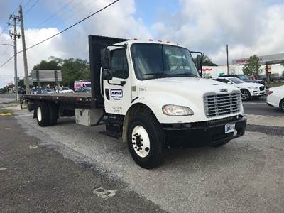 Freightliner M2 26 ft Flatbed Truck - 220HP, 6 Speed Automatic