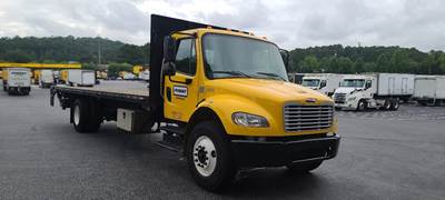 Freightliner M2 26 ft Flatbed Truck - 220HP, 7 Speed Automatic