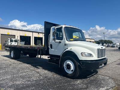 Freightliner M2 26 ft Flatbed Truck - 220HP, 7 Speed Automatic