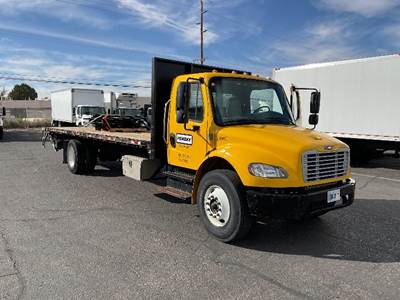 Freightliner M2 26 ft Flatbed Truck - 220HP, 7 Speed Automatic