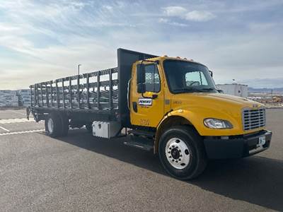 Freightliner M2 26 ft Flatbed Truck - 220HP, 7 Speed Automatic