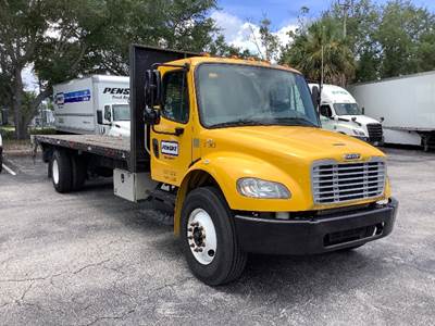Freightliner M2 26 ft Flatbed Truck - 220HP, 7 Speed Automatic