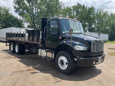 Freightliner M2 Tandem Axle 24 ft Flatbed Truck - 300HP, 6 Speed Automatic