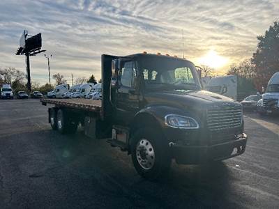 Freightliner M2 Tandem Axle Flatbed Truck - 300HP, 6 Speed Automatic