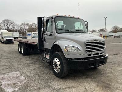 Freightliner M2 Tandem Axle Flatbed Truck - 300HP, 6 Speed Automatic