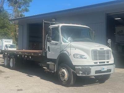 Freightliner M2 Tandem Axle Flatbed Truck - 220HP, 6 Speed Automatic