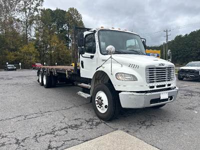 Freightliner M2 Tandem Axle Flatbed Truck - 350HP, 6 Speed Automatic