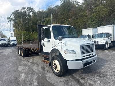 Freightliner M2 Tandem Axle Flatbed Truck - 350HP, 6 Speed Automatic