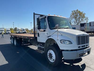 Freightliner M2 Tandem Axle Flatbed Truck - 350HP, 6 Speed Automatic