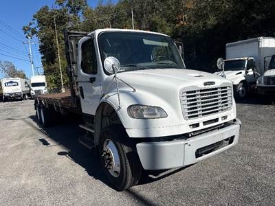 Freightliner M2 Tandem Axle Flatbed Truck - 350HP, 6 Speed Automatic