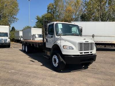 Freightliner M2 Tandem Axle Flatbed Truck - 350HP, 6 Speed Automatic
