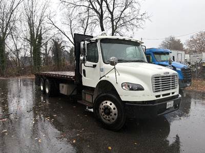 Freightliner M2 Tandem Axle Flatbed Truck - 350HP, 6 Speed Automatic