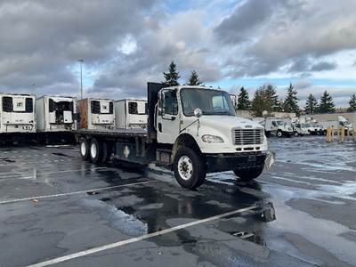 Freightliner M2 Tandem Axle Flatbed Truck - 350HP, 6 Speed Automatic