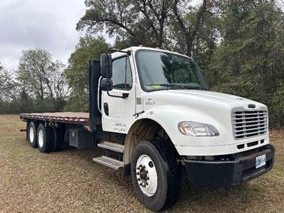 Freightliner M2 Tandem Axle Flatbed Truck - 300HP, 6 Speed Automatic