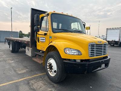 Freightliner M2 26 ft Flatbed Truck - 220HP, 7 Speed Automatic