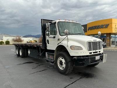 Freightliner M2 Tandem Axle Flatbed Truck - 350HP, 6 Speed Automatic