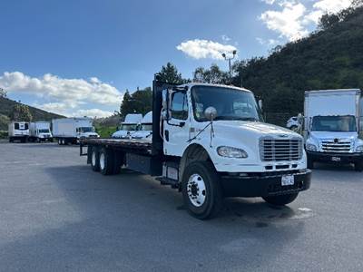 Freightliner M2 Tandem Axle Flatbed Truck - 300HP, 6 Speed Automatic