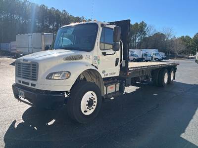 Freightliner M2 Tandem Axle Flatbed Truck - 330HP, 6 Speed Automatic