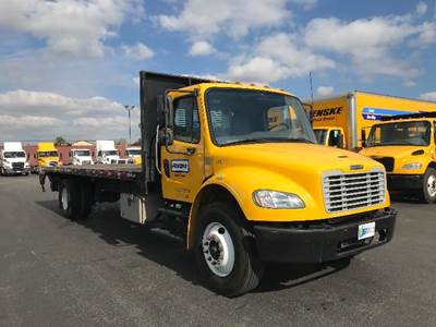 Freightliner M2 26 ft Flatbed Truck - 220HP, 7 Speed Automatic
