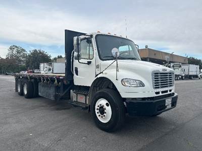 Freightliner M2 Tandem Axle Flatbed Truck - 350HP, 6 Speed Automatic