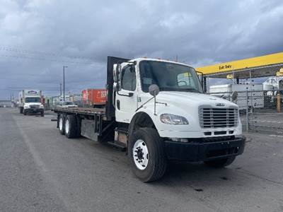 Freightliner M2 Tandem Axle Flatbed Truck - 300HP, 6 Speed Automatic