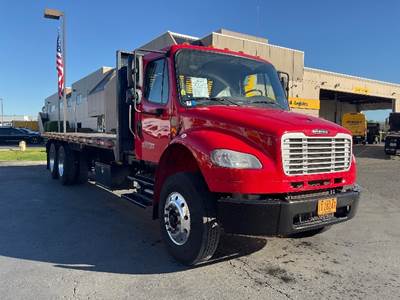Freightliner M2 Tandem Axle Flatbed Truck - 300HP, 6 Speed Automatic