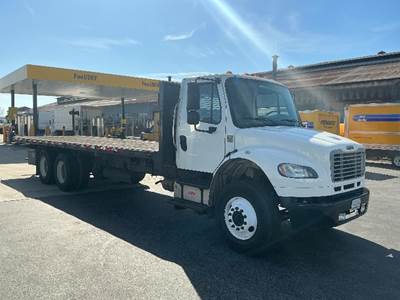 Freightliner M2 Tandem Axle Flatbed Truck - 260HP, 6 Speed Automatic